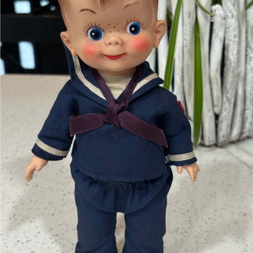 Vintage 1950's Effanbee Mickey Doll American Boy Navy Seaman Sailor Collectible